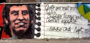 Mural dedicado a V&iacute;ctor Jara